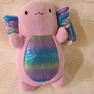Squishmallow 10" Shiny Belly Monica Axolotl Hugmee - AUS/CAN Exclusive Eyes
